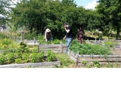 2 Menschen im Havelgarten