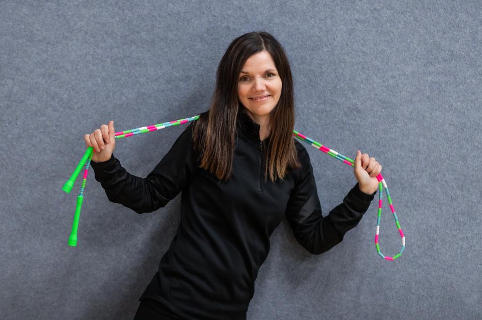 Ehrenamtliche Trainerin des Rope Skipping