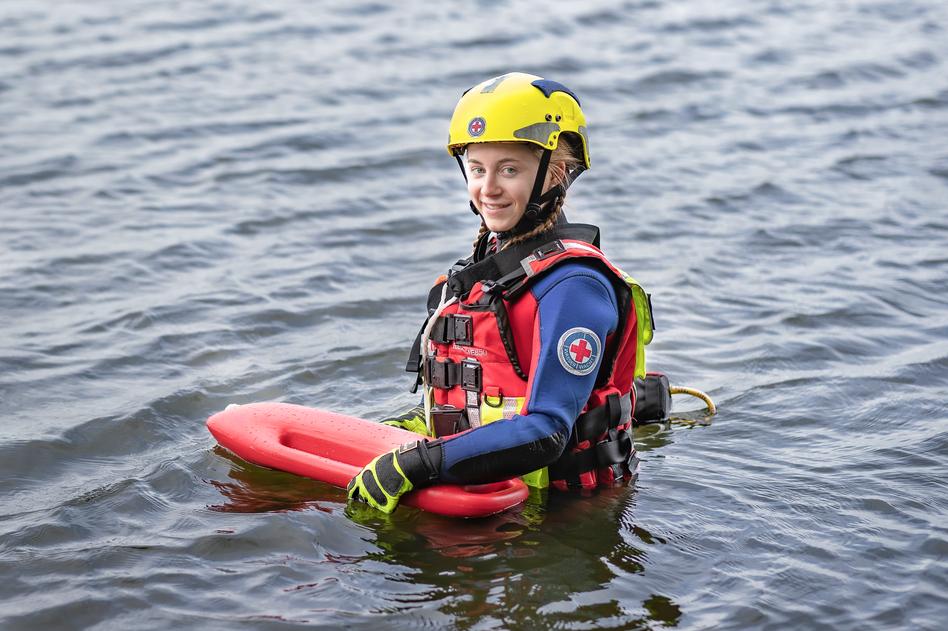 Ehrenamtliche der Wasserwacht des DRK