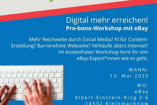 Hand auf Tastatur