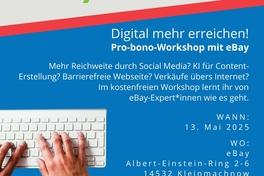 Hand auf Tastatur