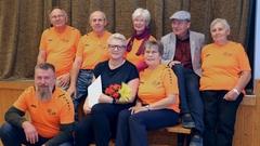 Uta Stein mit Selbsthilfegruppe