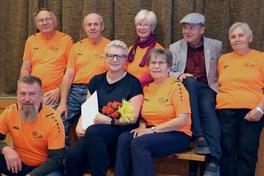 Uta Stein mit Selbsthilfegruppe